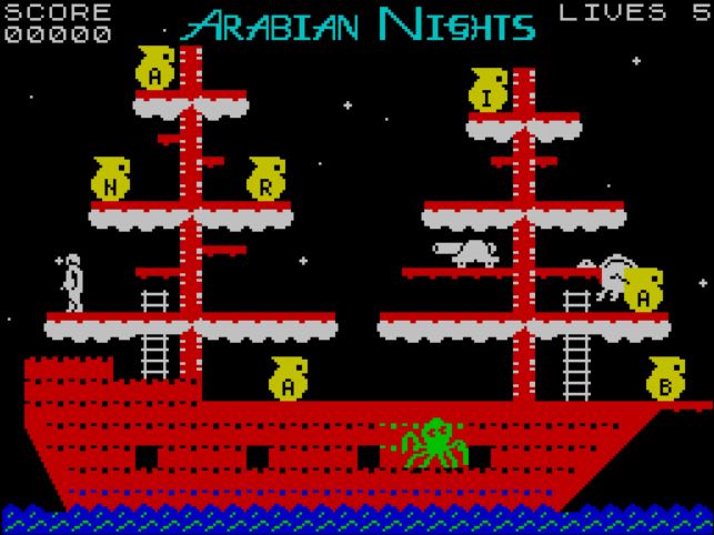 Tales of the Arabian Nights - ZX Spectrum game screenshot (1985) by Interceptor